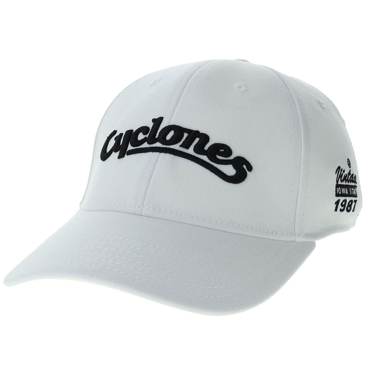 Legacy Cyclones Script White Structured Hat
